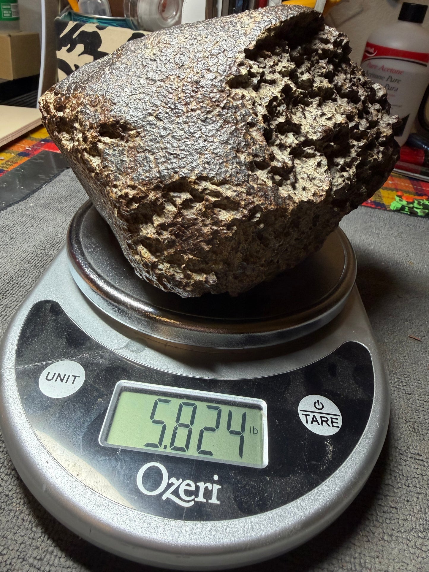 Unknown Chondrite Meteorite Chunk 5.82lbs