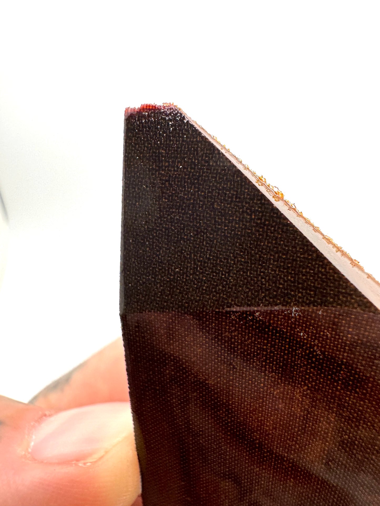 1970s Westinghouse OD Green Linen 4"-5" x 1 1/2" x .19"