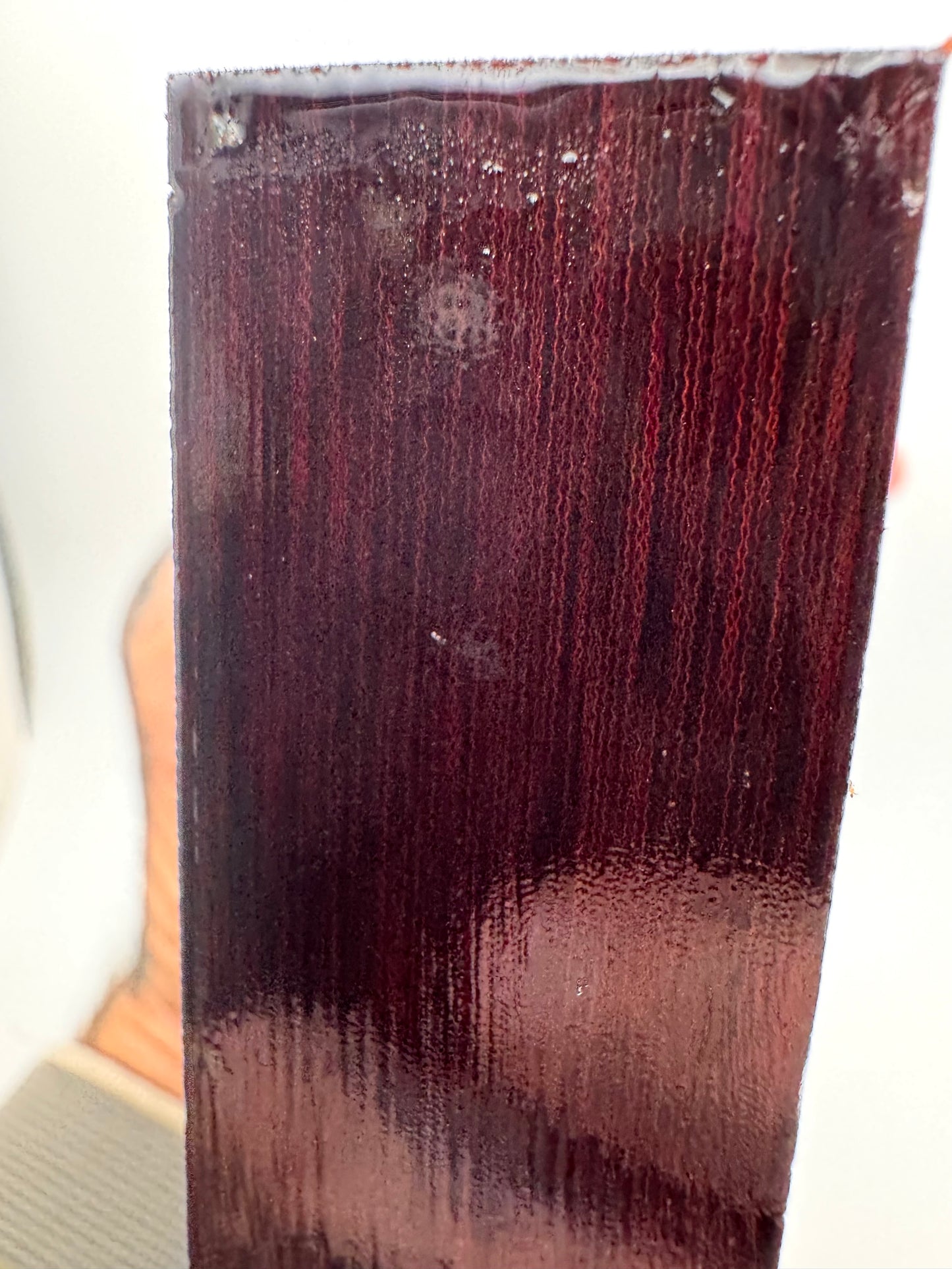 Vintage Westinghouse Red Linen Block 4 7/8” x 4 1/2” x .96”