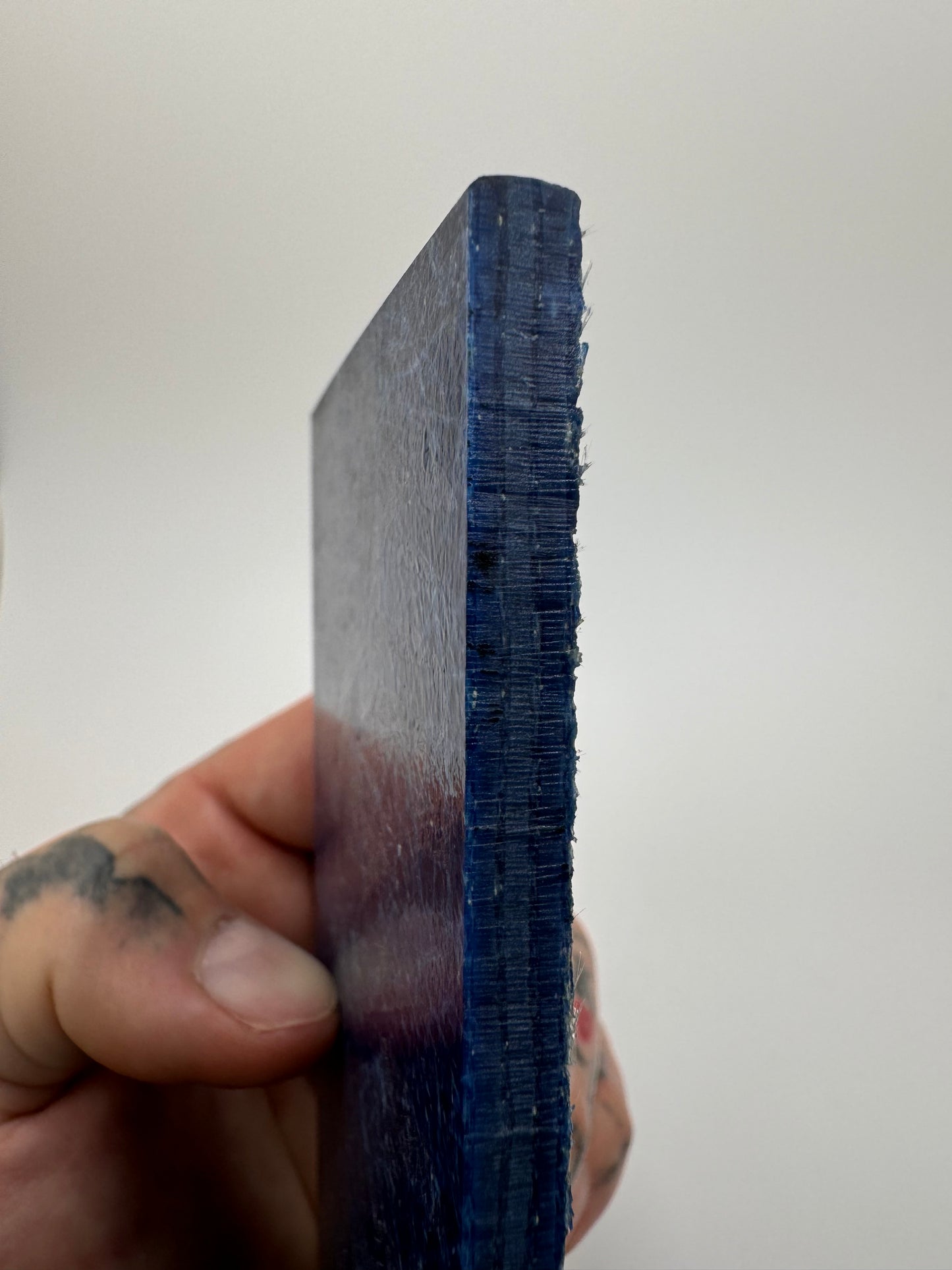 Vintage Dark Blue Spun Glass 5 1/2" x 3" x .26"