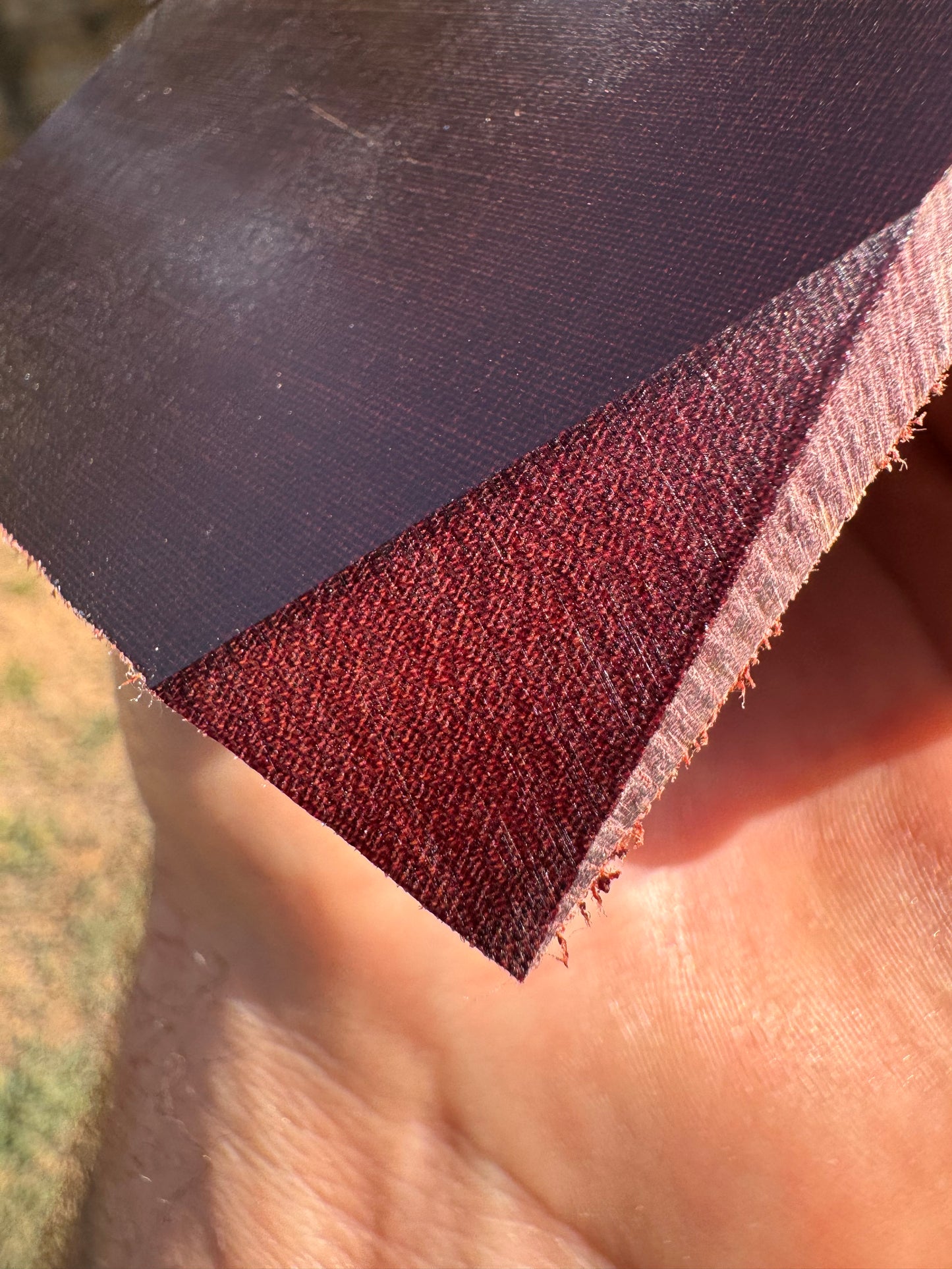 Vintage Westinghouse Red Linen 5”x2 15/16”x3/8”