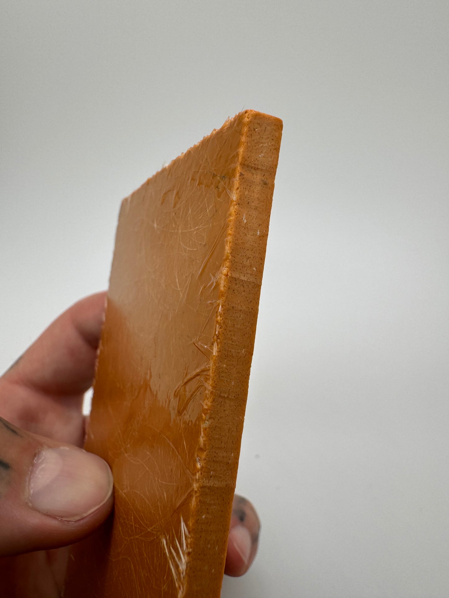 Vintage Westinghouse Dark Tan Spun Glass 5" x 3" x .22"