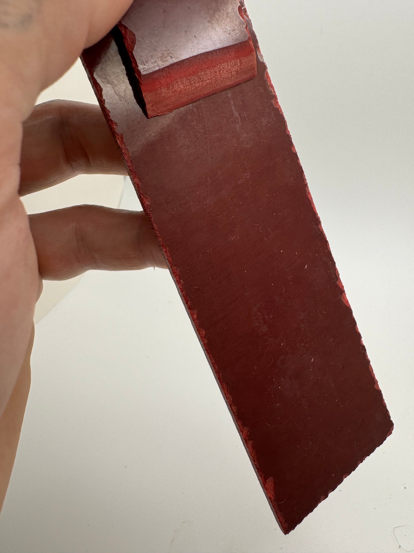 Vintage Red Layered Paper 10" x 1 5/8" x .123"