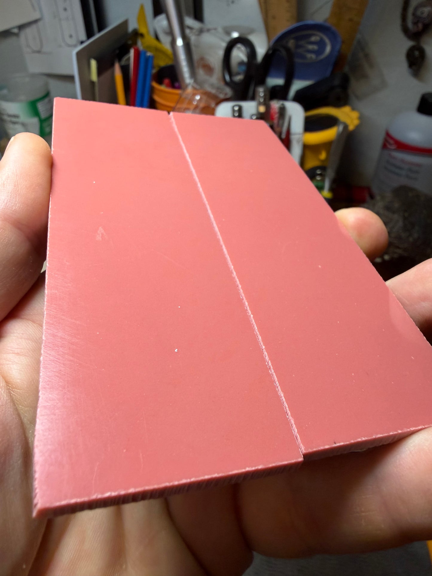 Antique Pink Philite Scales 5" x 1 1/2" x .16”