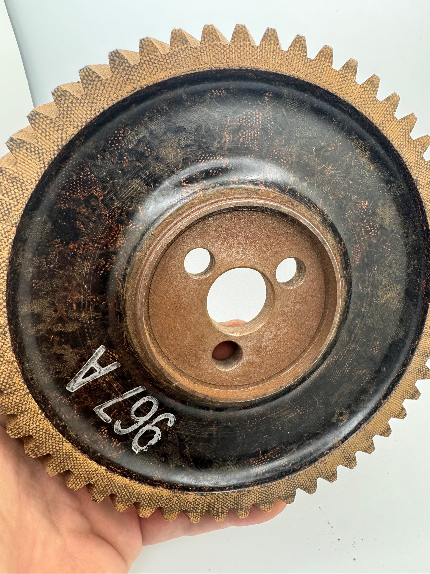 Vintage Westinghouse Hudson Rag Micarta Gear 6 1/2" x 1"