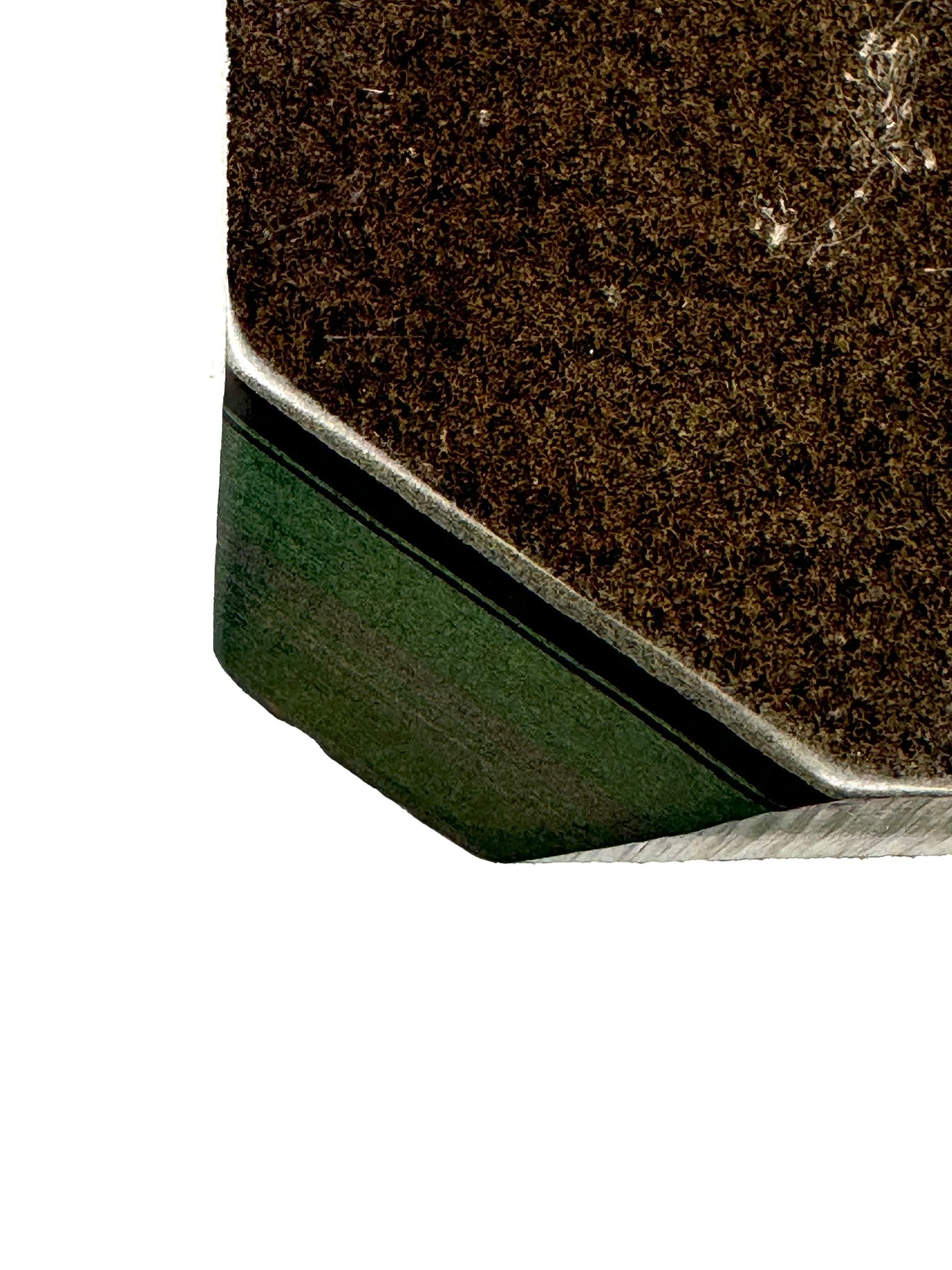 Vintage Emerald Green Paper (2 Black/3 Grey Lines) 5" x 2 15/16" x 1/4"