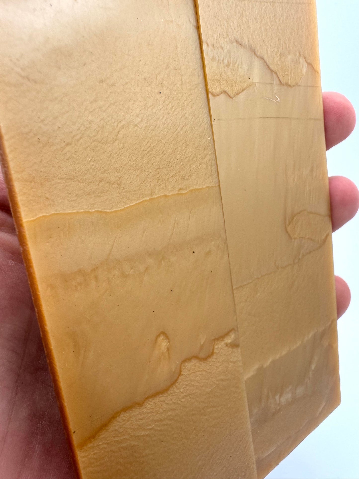 Antique Marbled Tan Galalith Scales 5 3/4" x 1 5/8" x .2"
