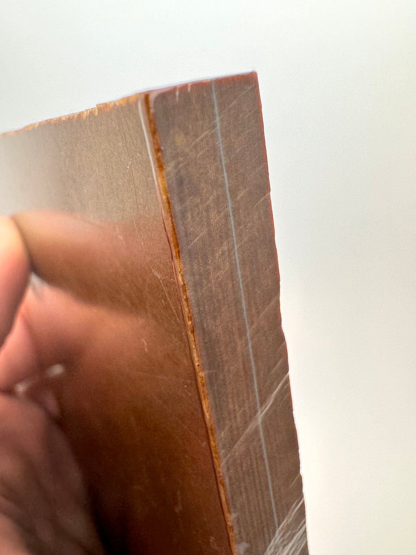 Vintage Brown Paper (1 Gray Line) 5” x 3” x 3/8”