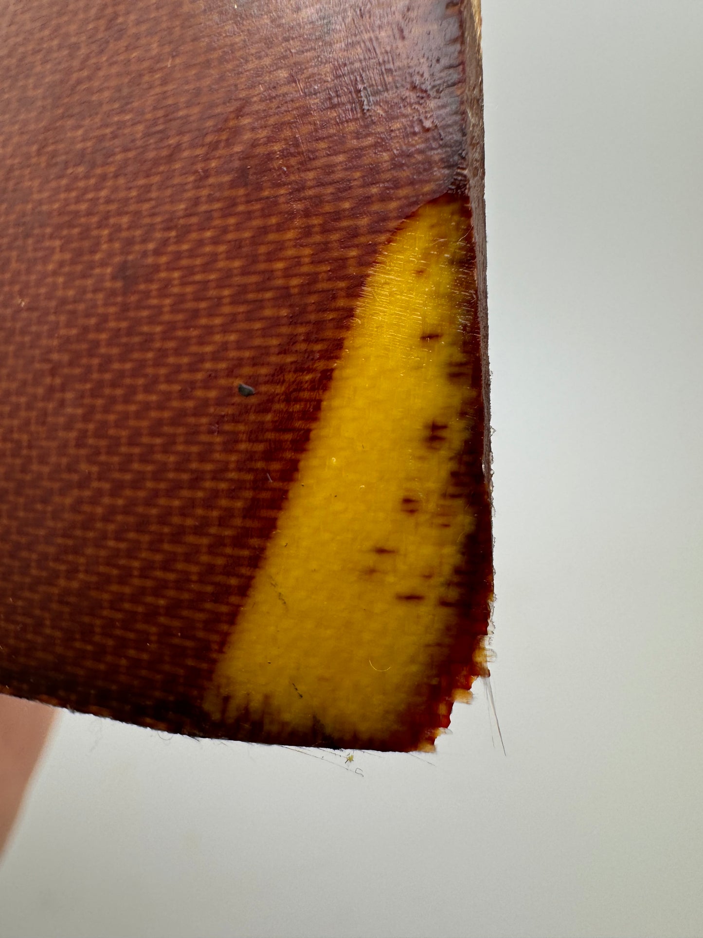 Vintage Butterscotch G3 Fiberglass Micarta 11 3/4” x 1 3/4” x .11”