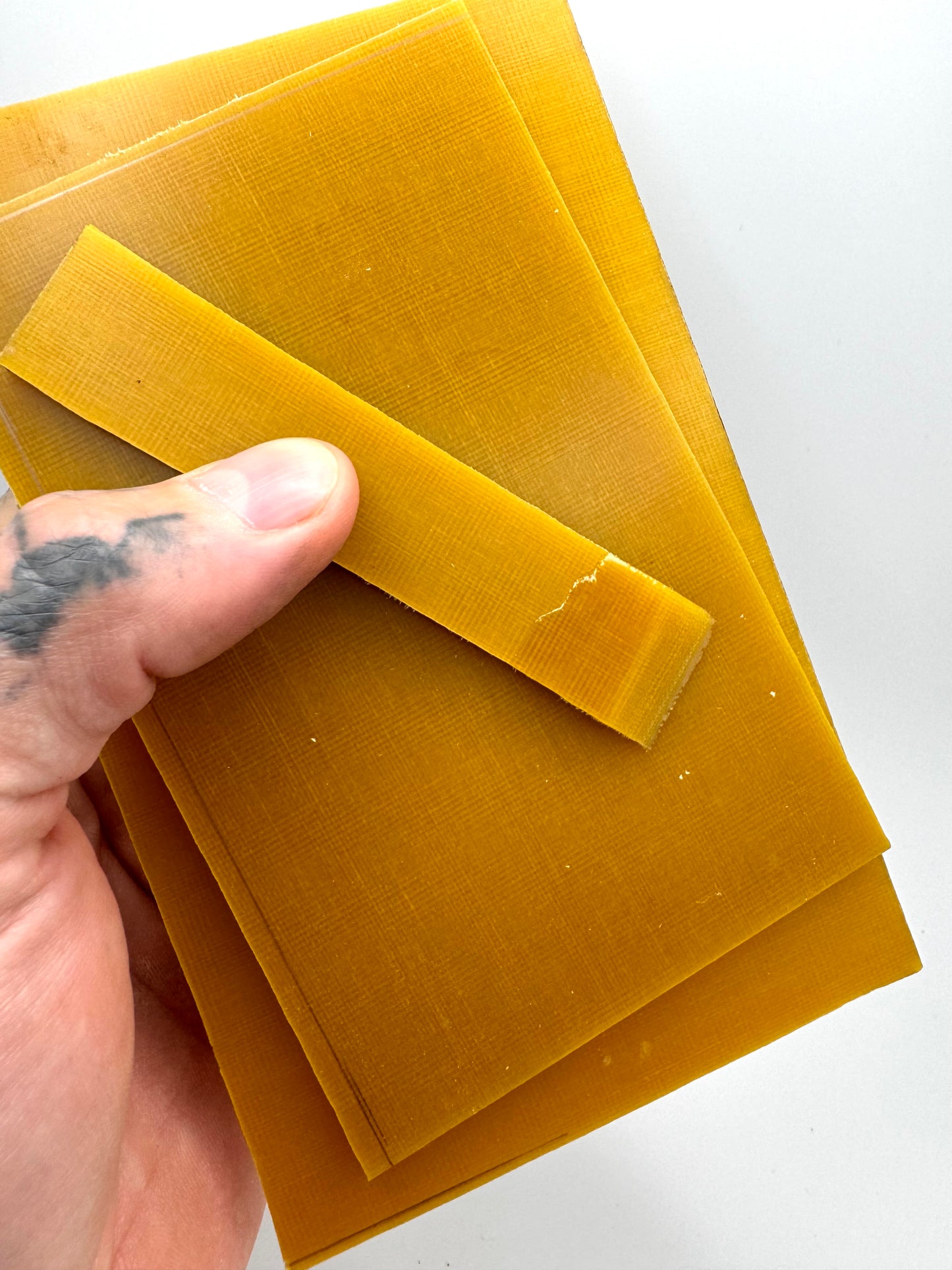 Vintage Yellow/Gold G11 5” x 3” x .155”