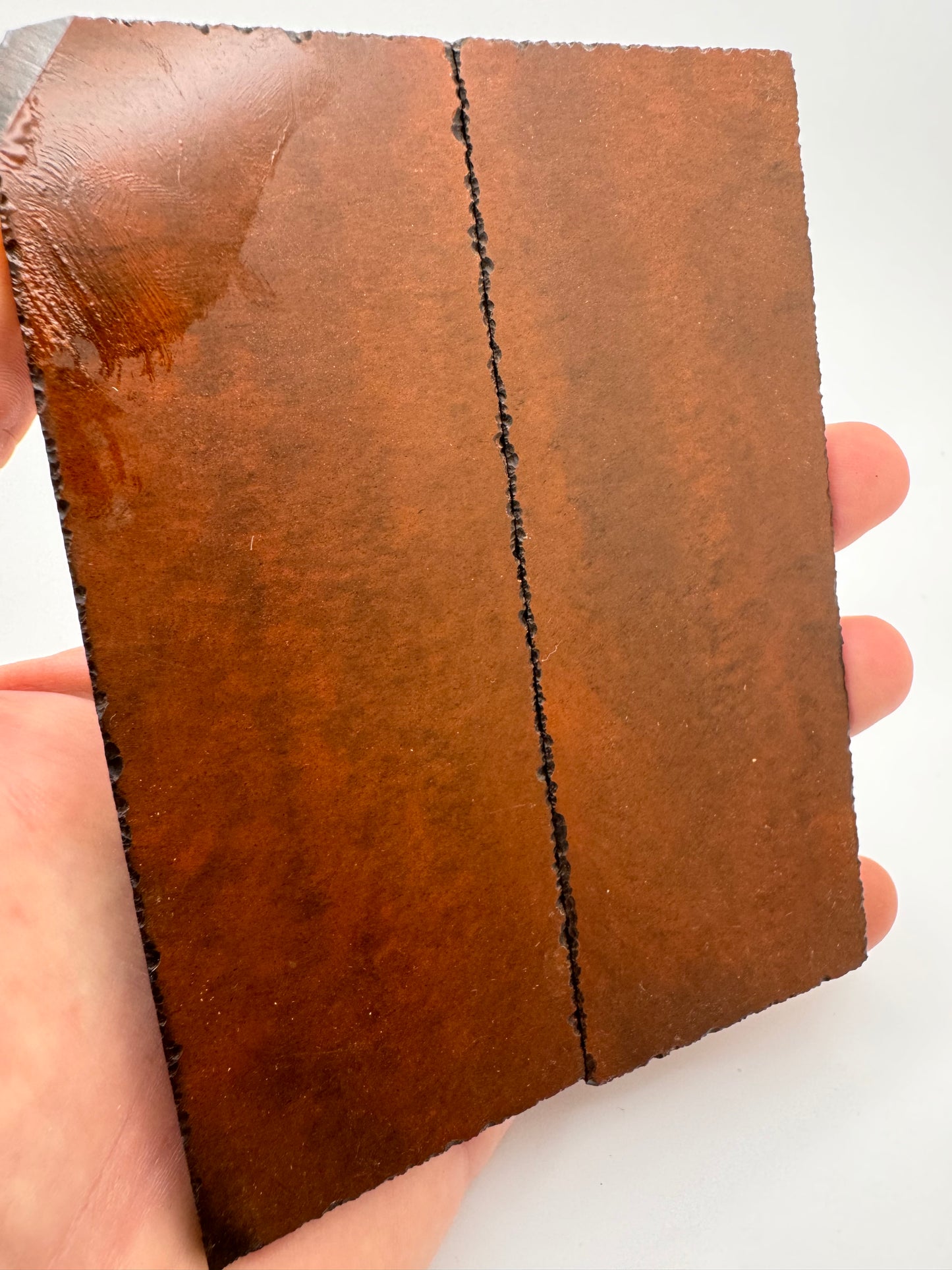 Antique Dark 3-Tone Layered Bakelite Scales 5" x 1 3/4" x .15"