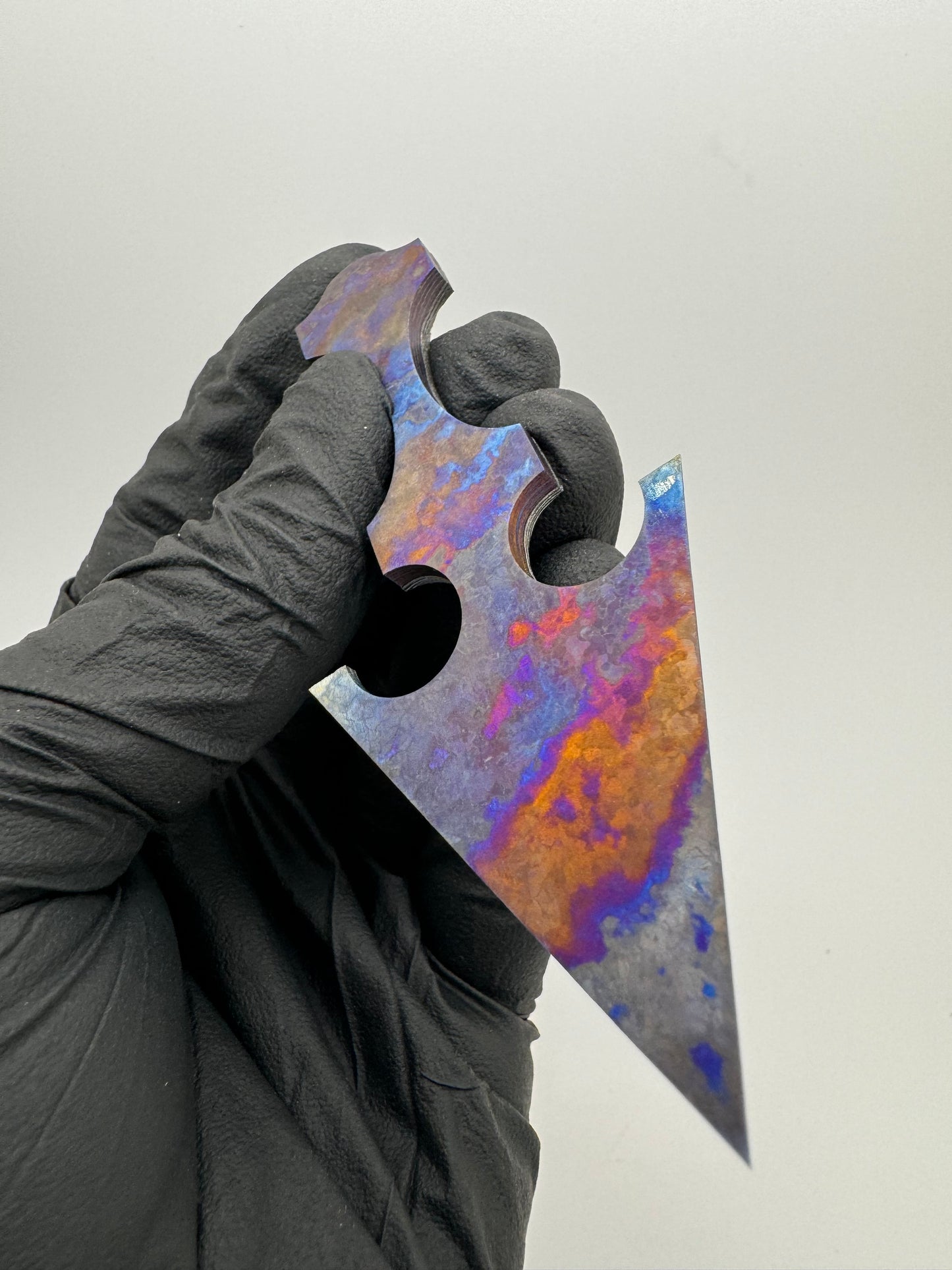 Blacktop Timascus Talon Necker (Flame-Anodized)