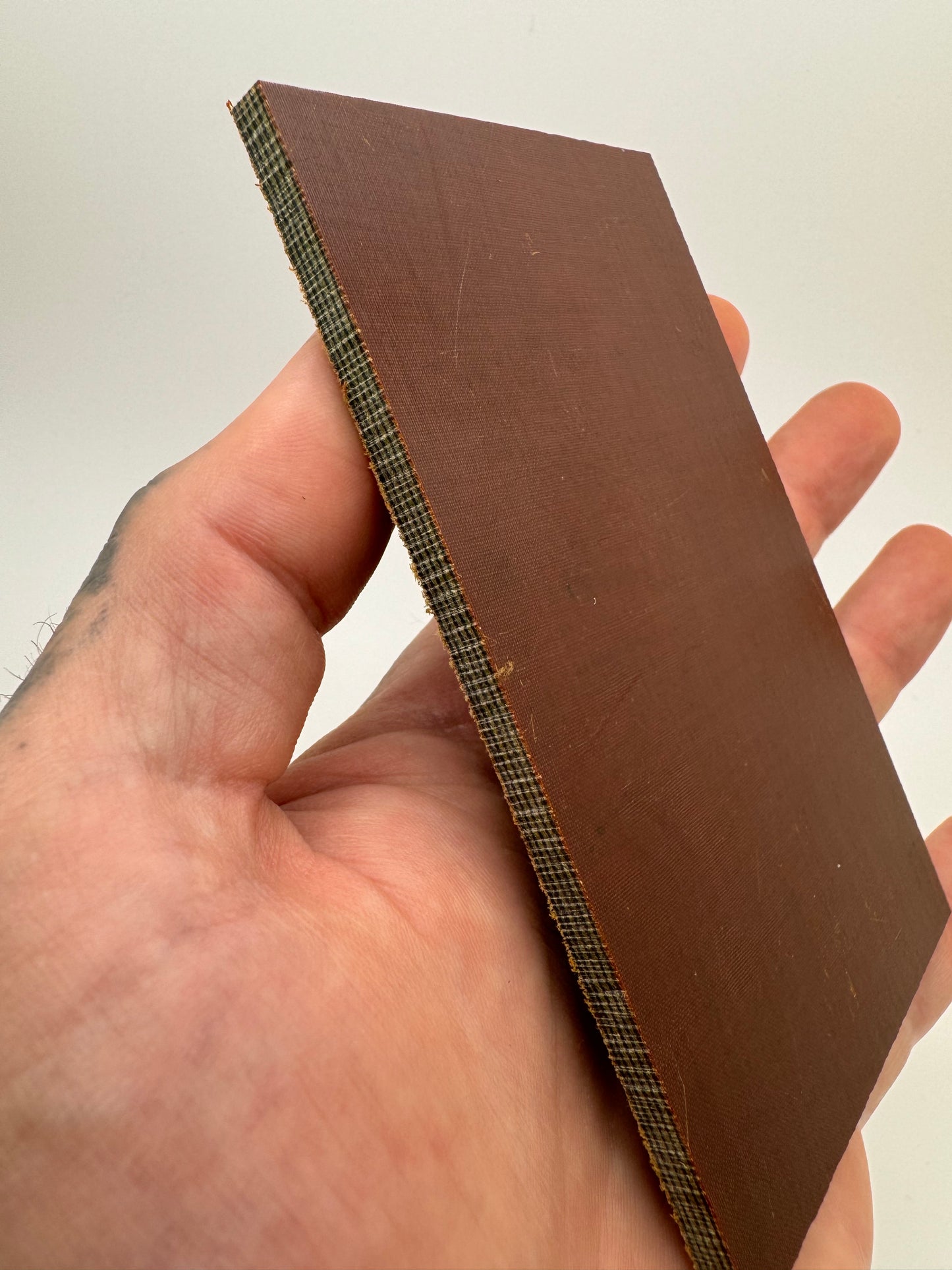 Vintage Westinghouse Layered Linen (Black/Tan) 5" x 2 7/8" x .36"