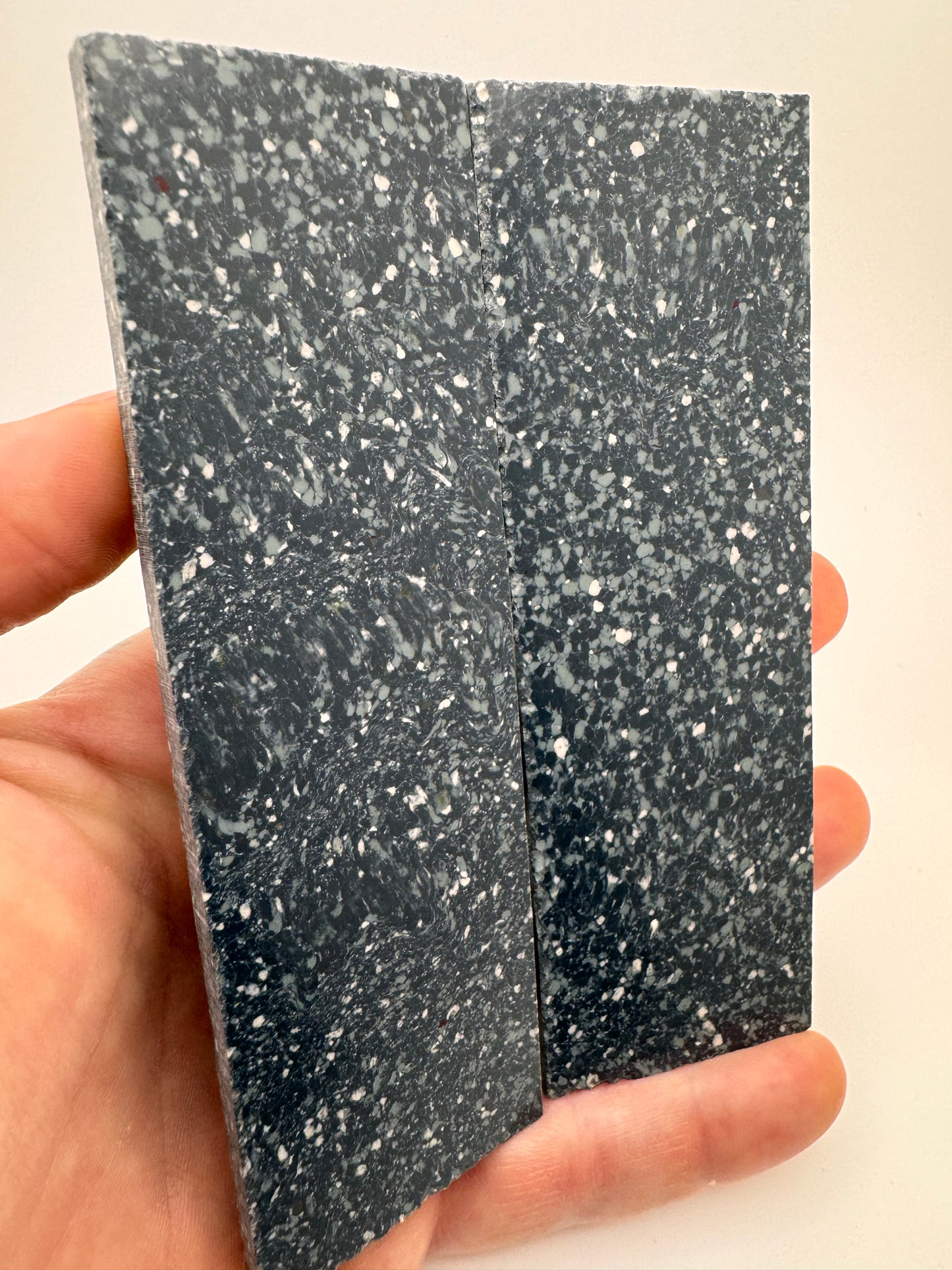 Antique Speckled Blue/White Philite Scales 5" x 1 1/2" x 3/16"