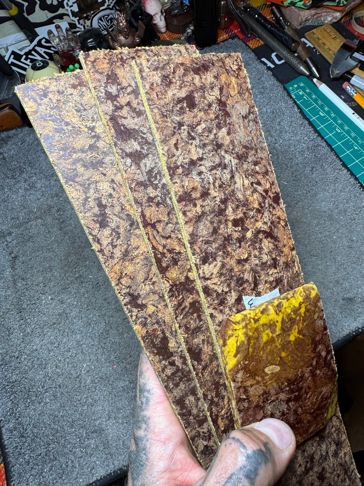 WWII German Rag Micarta (Crusty Pineapple) 3 sizes