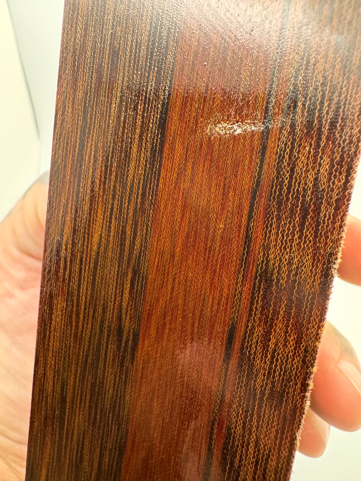 Vintage Butterscotch Linen (Racing Stripe Patina) 5 7/8" x 2" x 2"