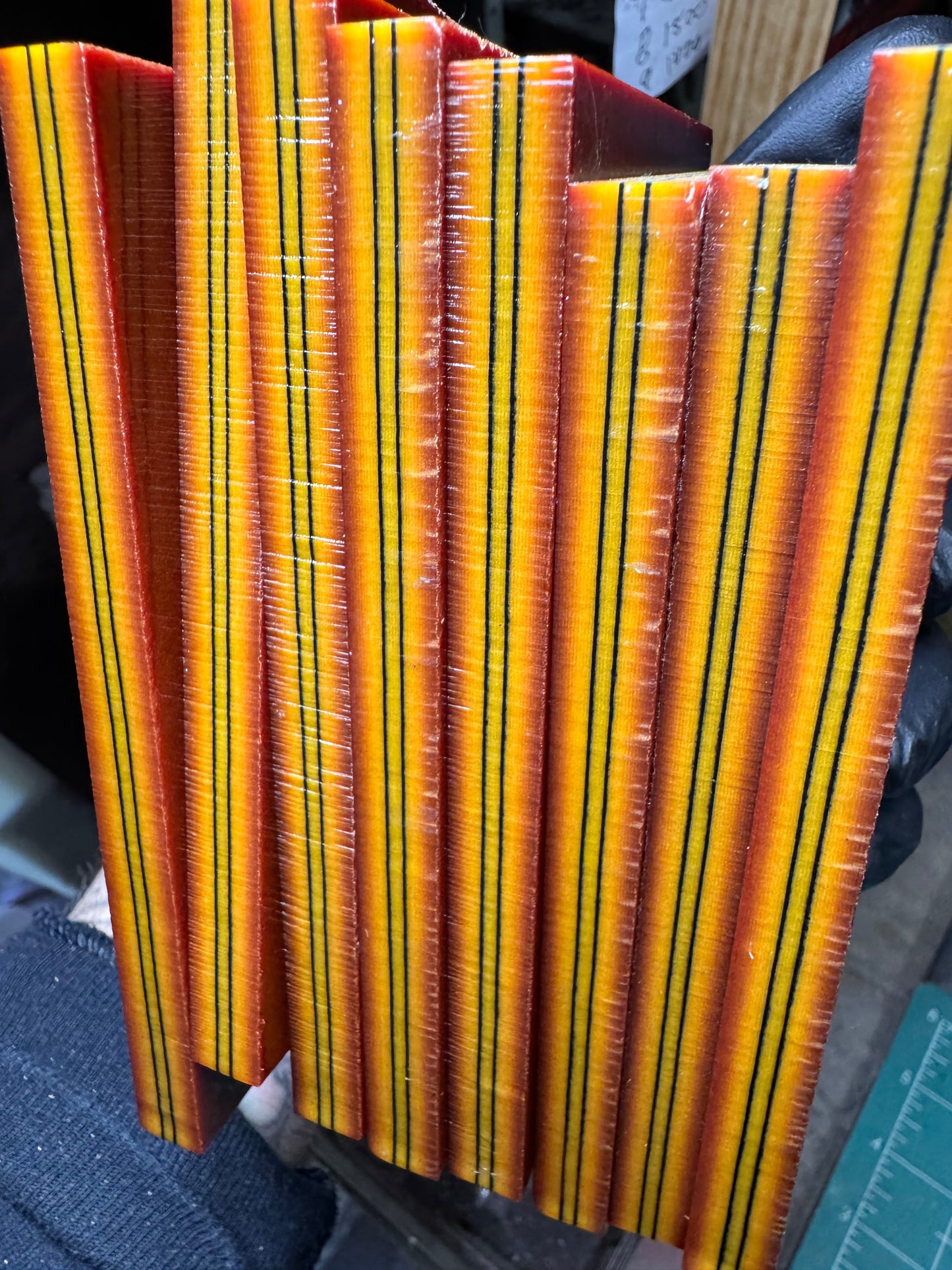 Vintage Westinghouse "Sunburst" Paper Micarta 5" x 2 31/32" x 3/8"