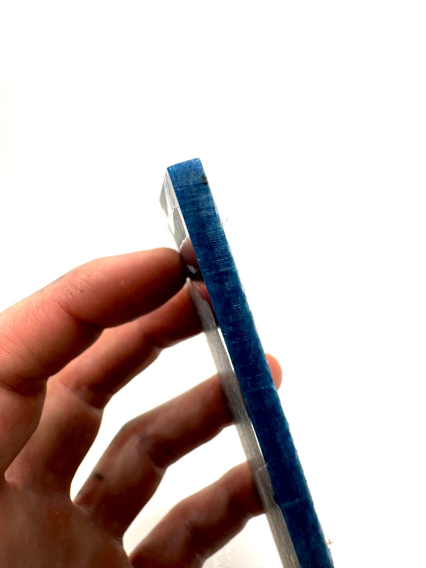 Vintage Westinghouse Special Blue Glass 5" x 3" x .23"