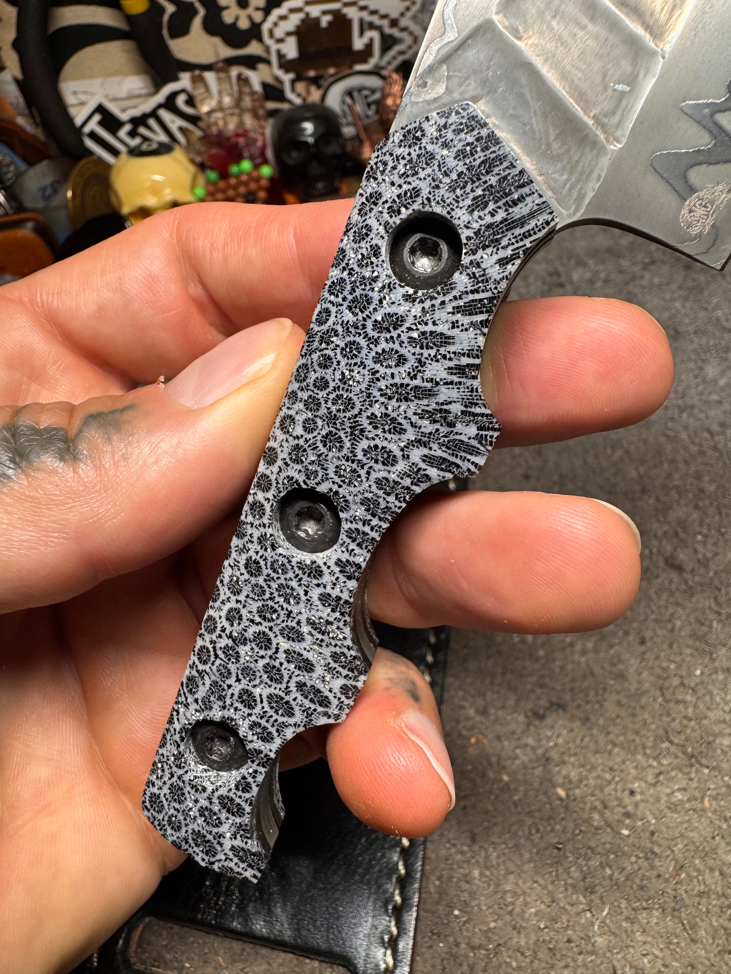 THF KuMai/Fossil Brain Coral HawkBill Tanto