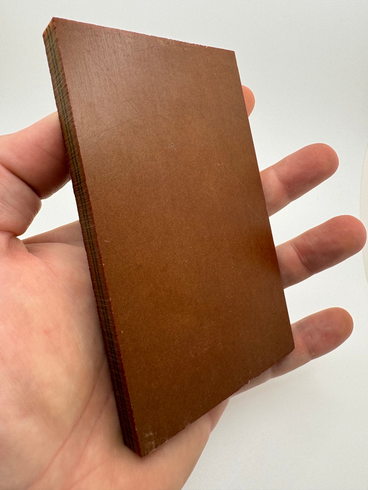 Vintage Westinghouse "Sunburst" Paper Micarta 5" x 2 31/32" x 3/8"