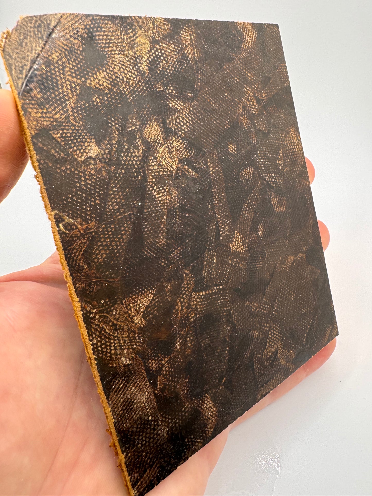 WWII German Rag Micarta (Brown) 5" x 4" x .136"