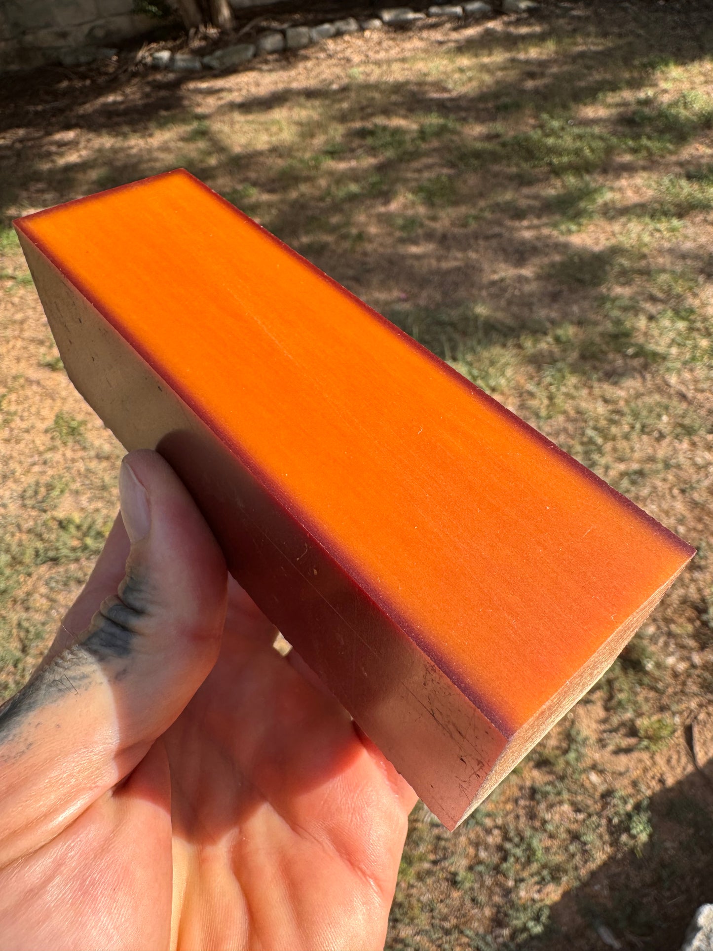 Vintage International Paper Caramel Block 5" x 1 1/2" x 1 1/2"