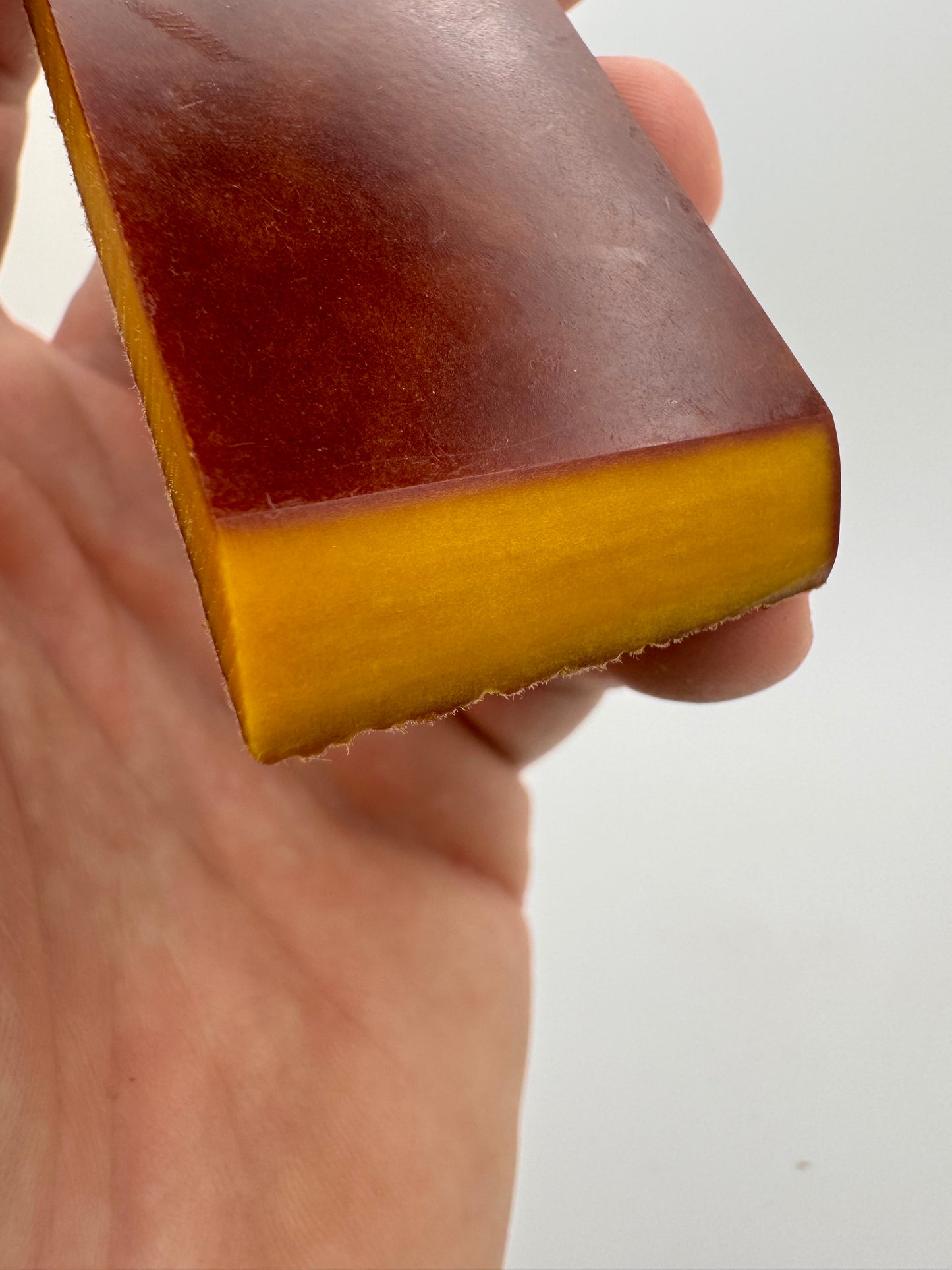 Vintage Butterscotch Paper (Mottled) 5" x 2 15/16" x 1/4"
