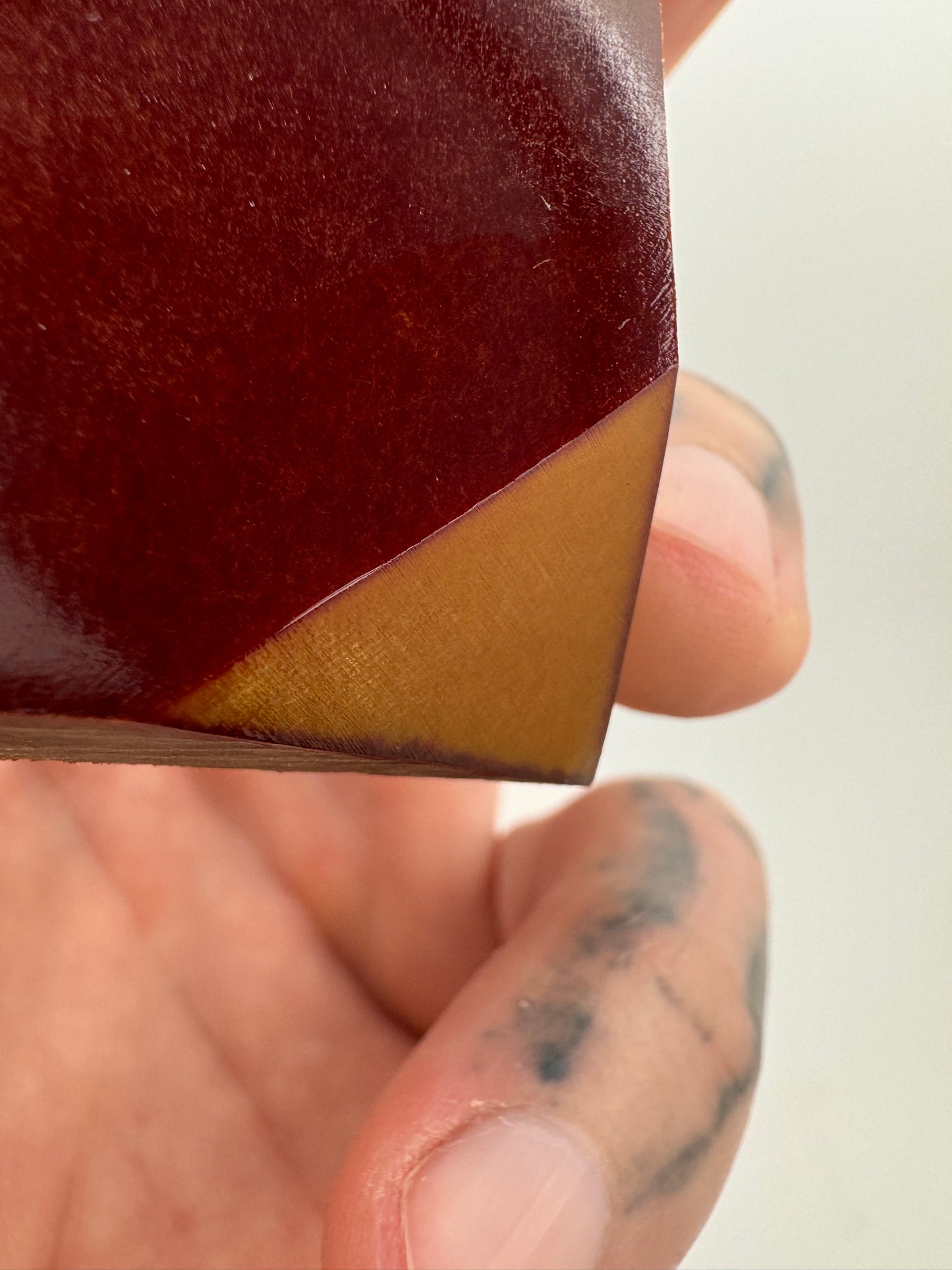 Vintage Butterscotch Paper Micarta Scales 5” x 1 1/2” x .39”