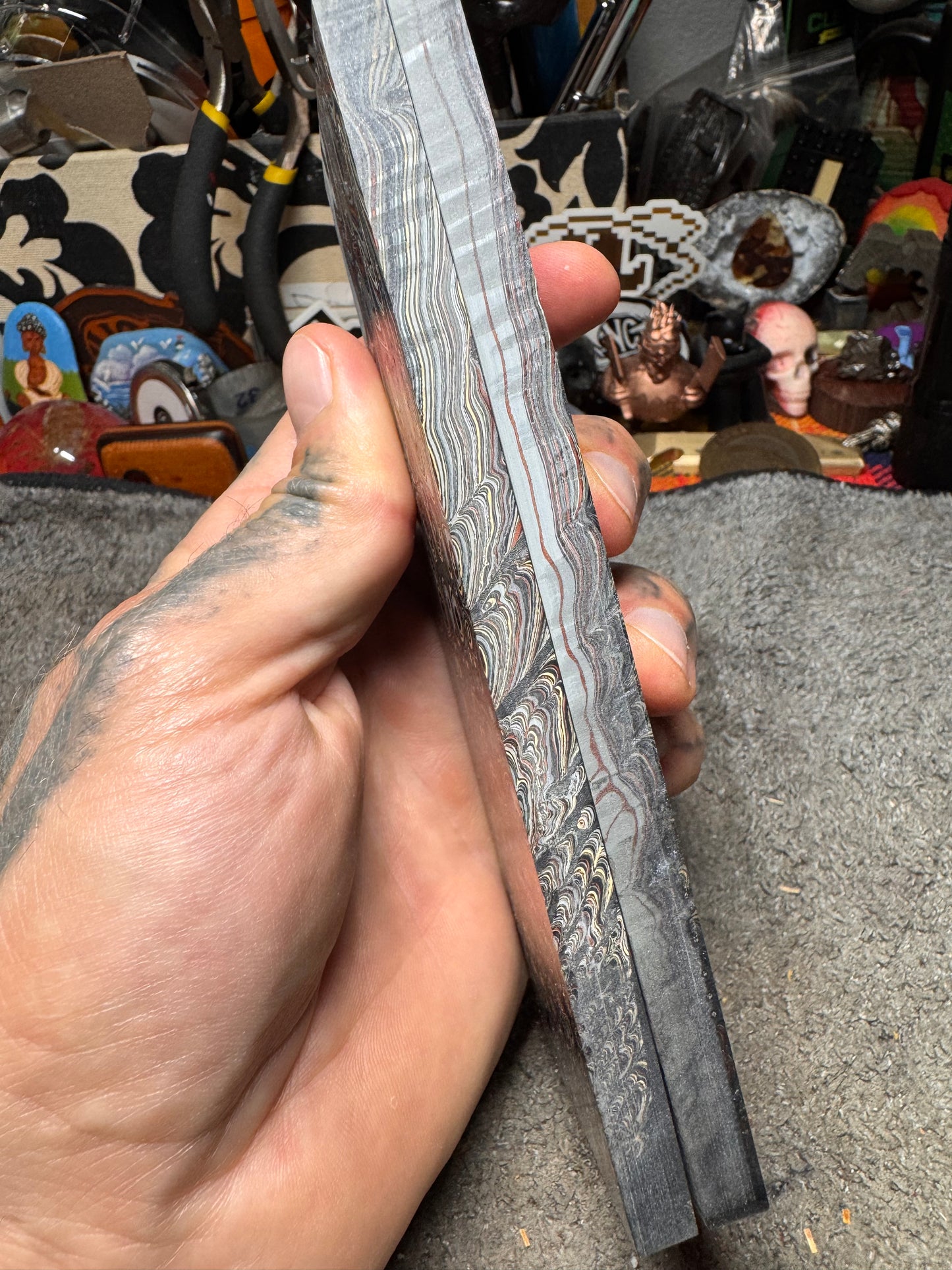 Maritime/Naval Fordite “Eye Burl” Scales 6”x2”x.33”