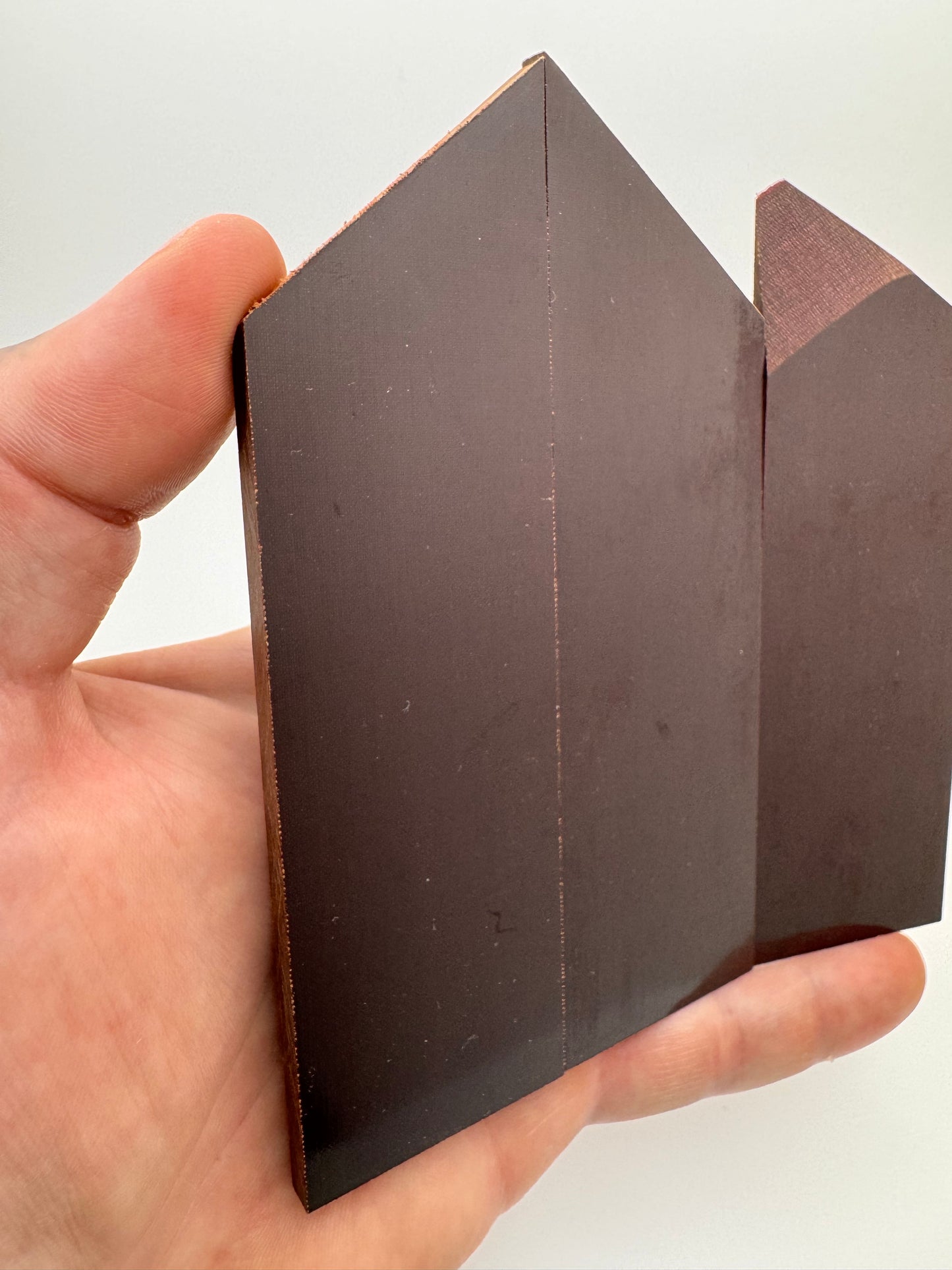 1970s Westinghouse Red Linen 4"-5" x 1 1/2" x .18"