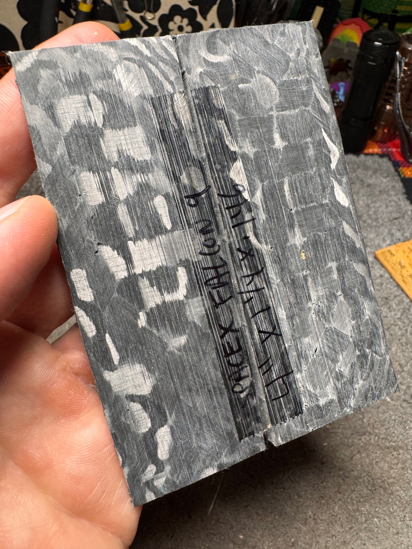 SpaceX Falcon 9 Carbon Fiber Scales 4”x1 1/4”x.146