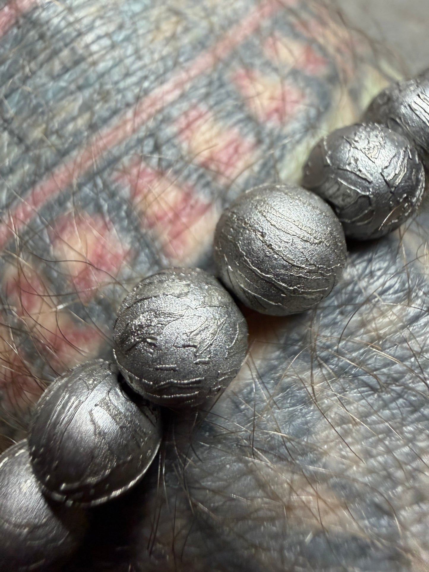 Aletai Meteorite Bracelet 7” Length 8mm Beads