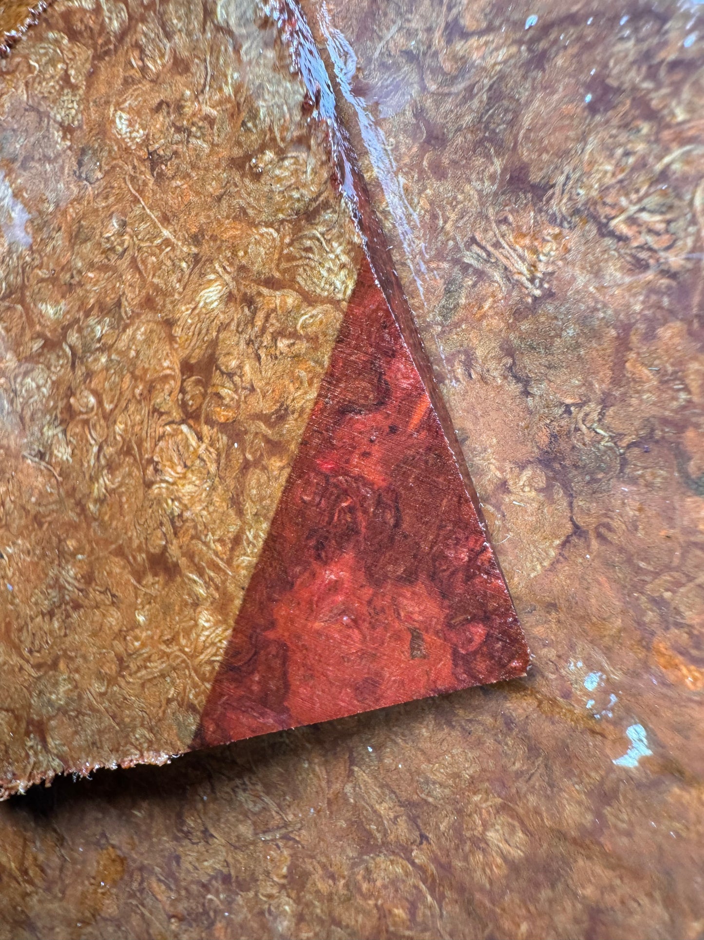 Vintage Red Rag Micarta R2 10 1/2” x 6 3/8” x .17”