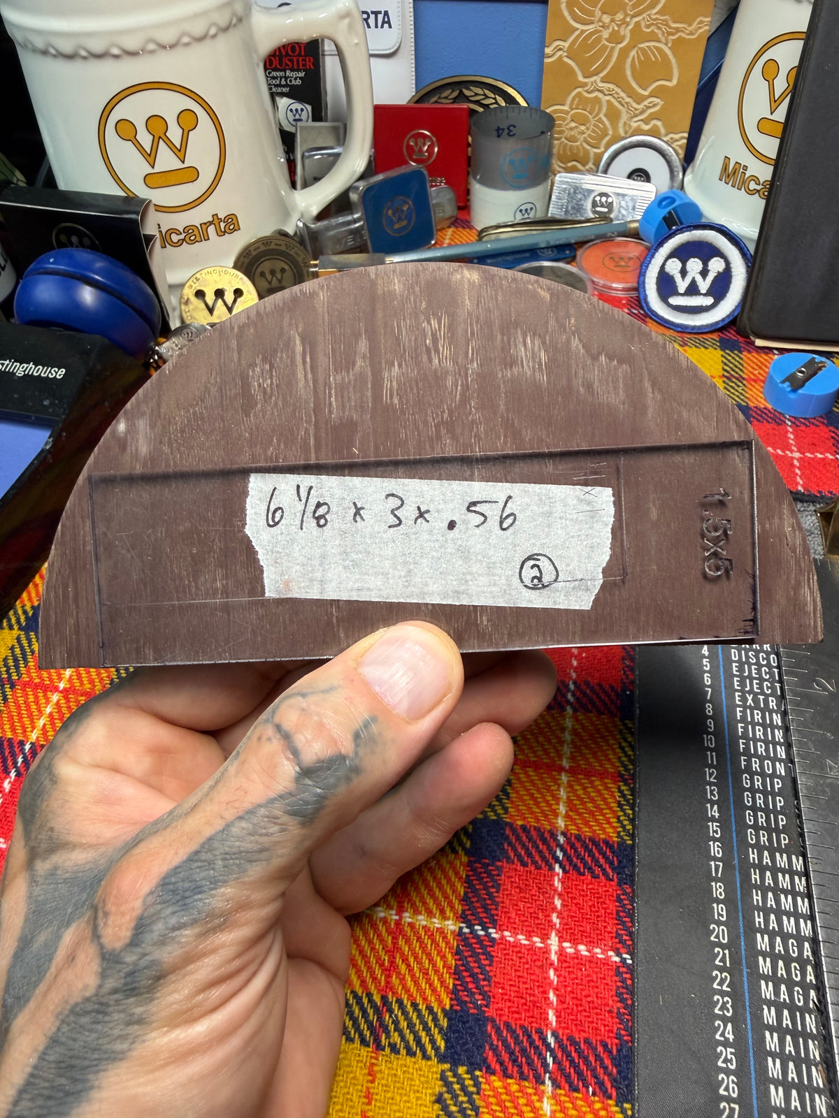 Antique Chocolate Brown Bakelite Block (Different Sizes)
