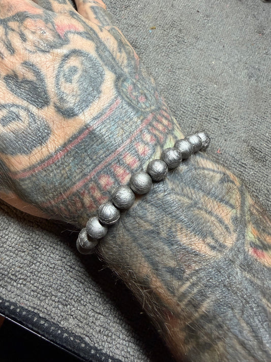 Aletai Meteorite Bracelet 7” Length 8mm Beads