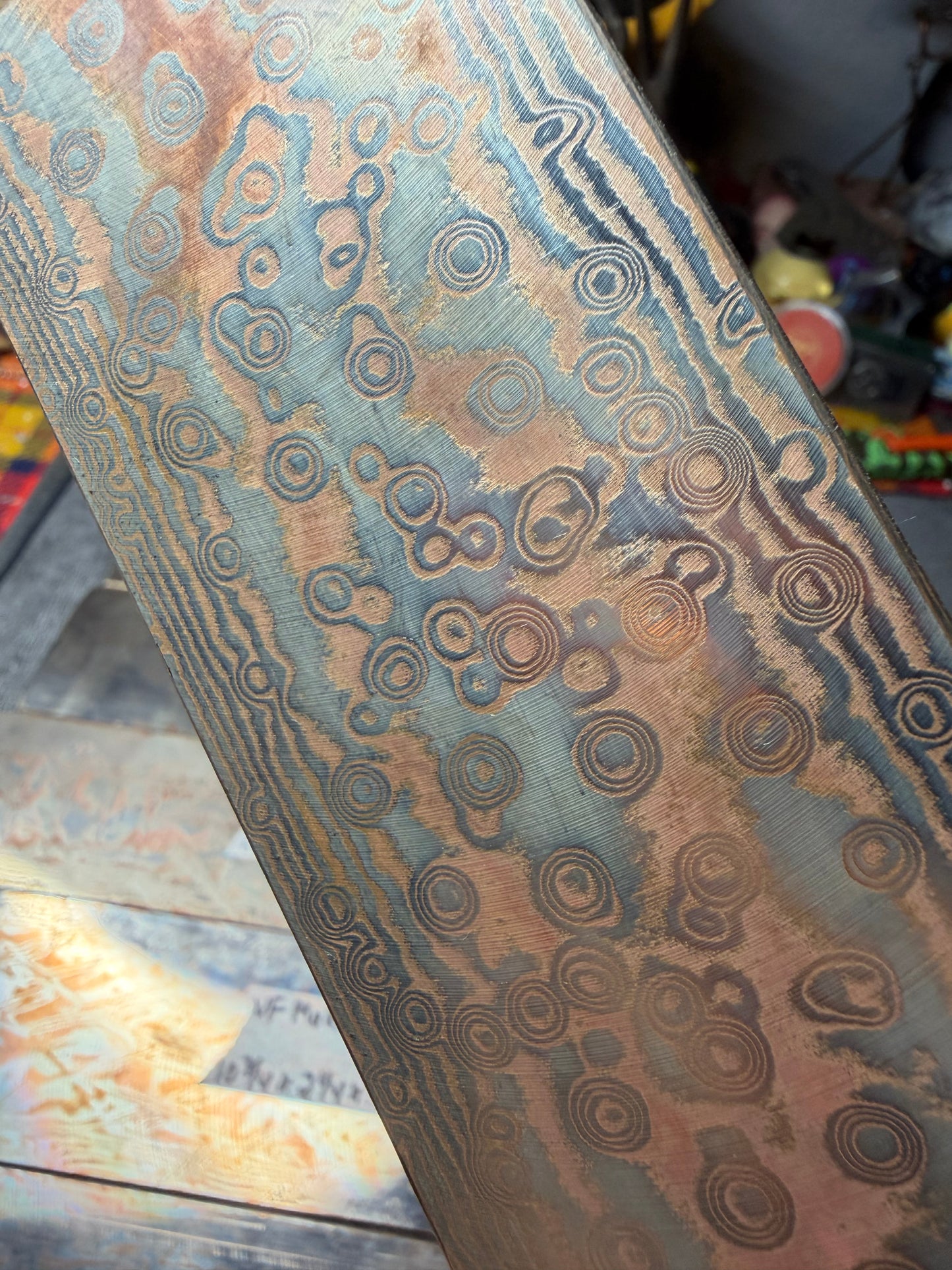 Vegas Forge 2-Alloy (Nickel/Copper) Mokume Gane - Multiple Sizes/Patterns