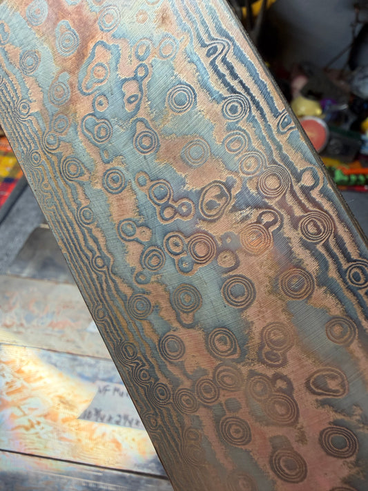 Vegas Forge 2-Alloy (Nickel/Copper) Mokume Gane - Multiple Sizes/Patterns