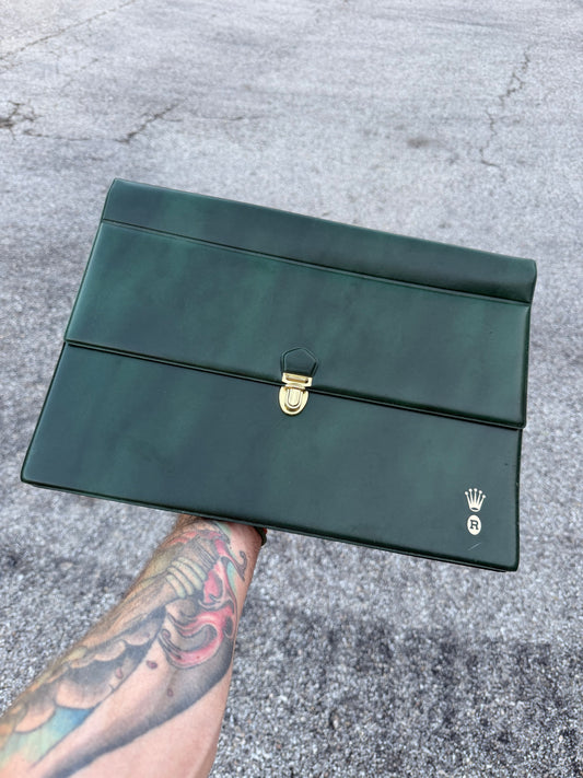 Vintage Rolex Document Case 14 3/4” x 10 5/8” x 2 3/4”