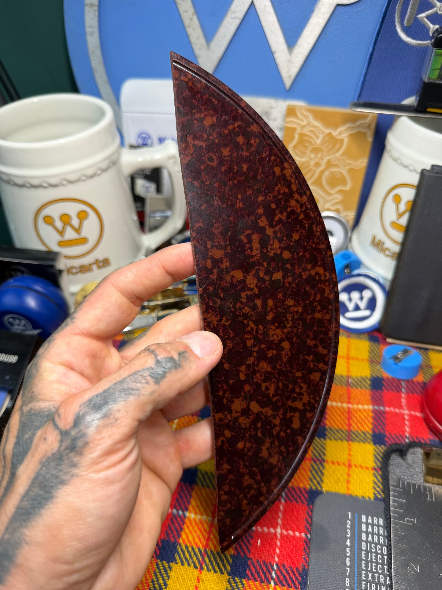 Antique Multi-Tone Bakelite Scales 4”x1 1/8”x1/8” (See Description)