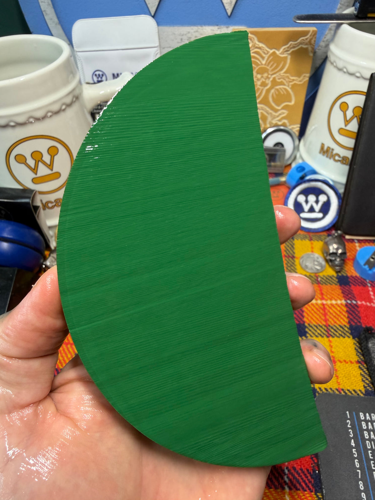 Antique Irish Green Bakelite Block (Different Sizes)