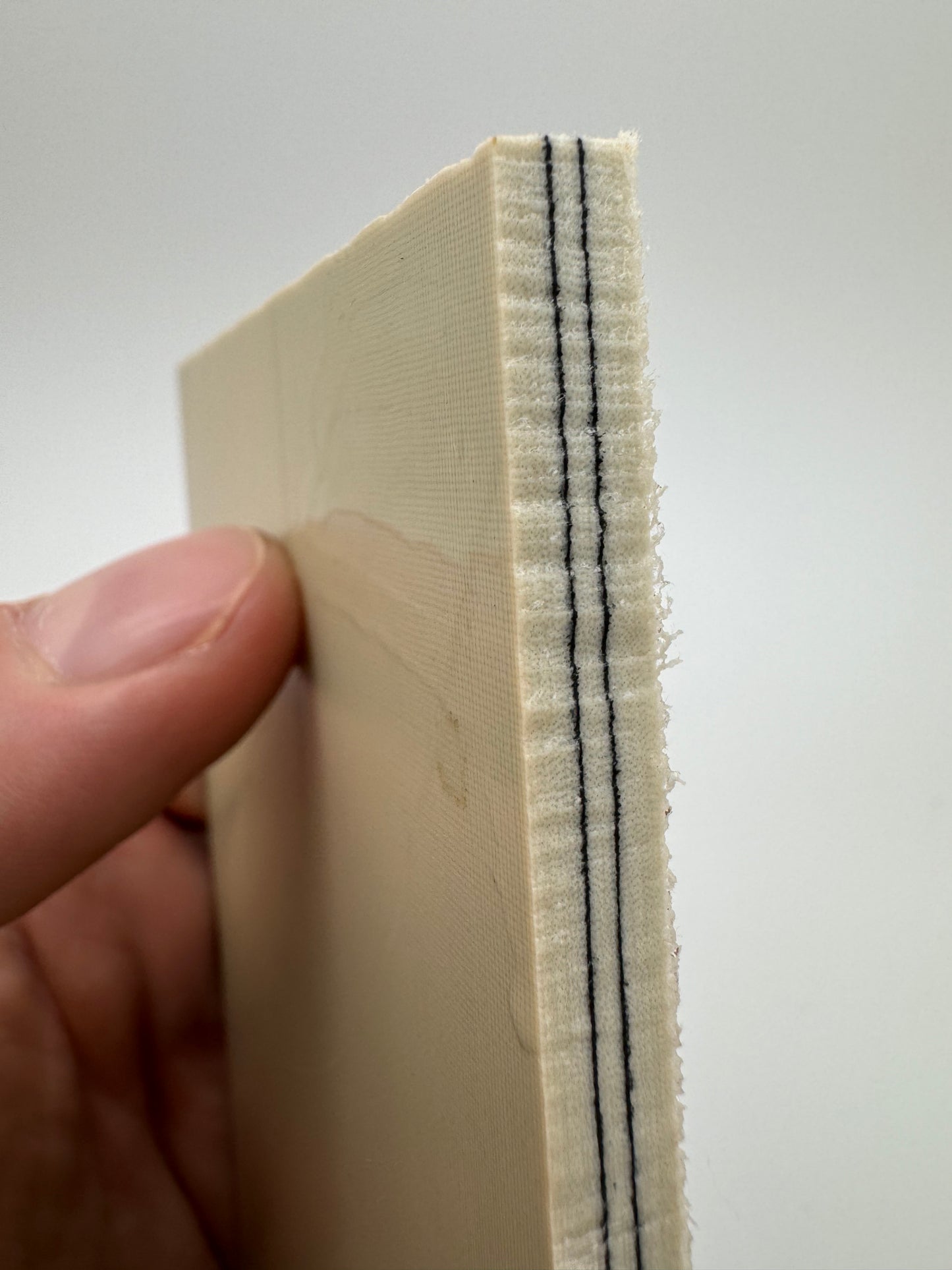 Vintage Westinghouse Gray Linen (2 Black Lines) 5" x 3" x 1/4"