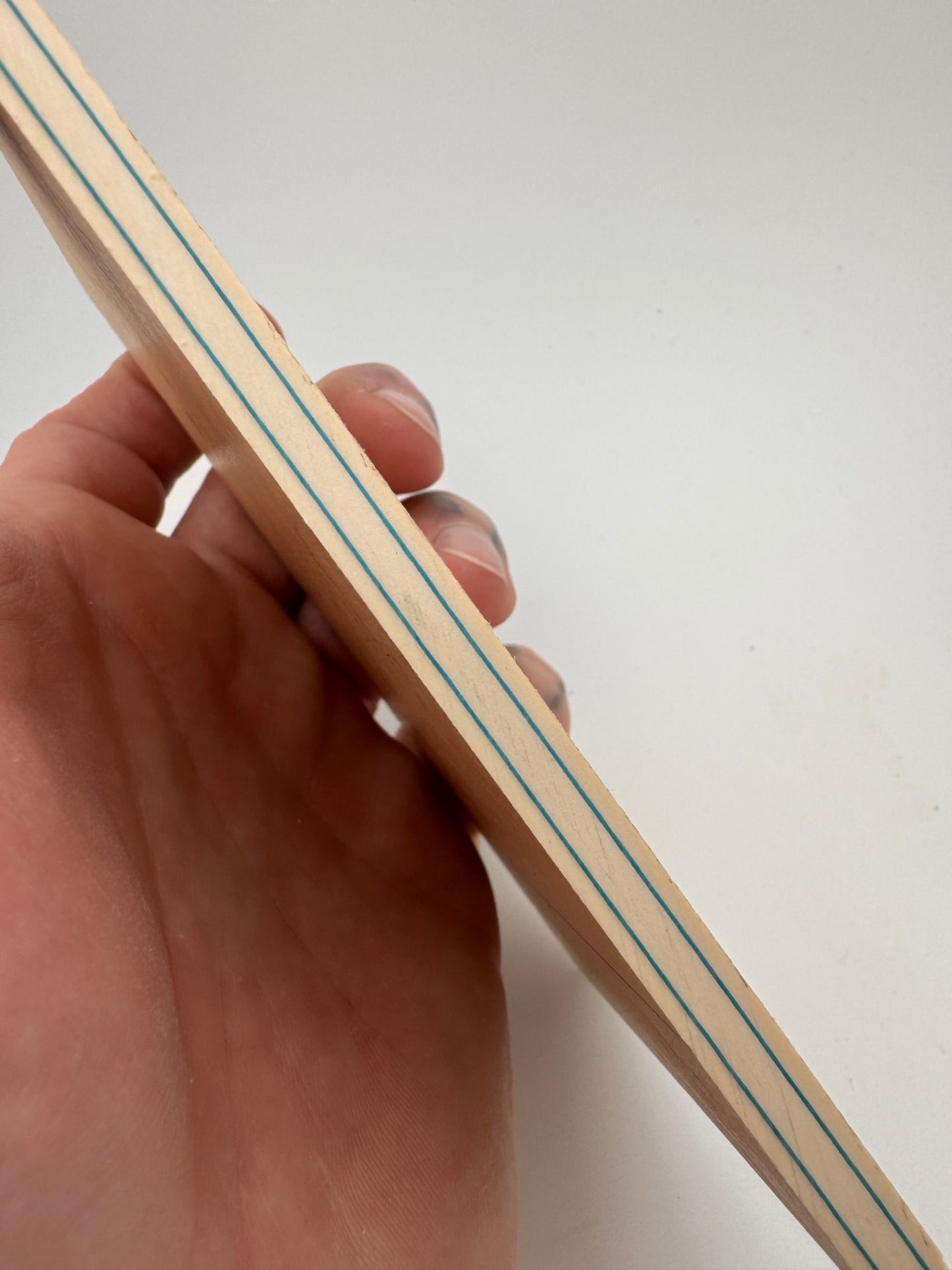 Westinghouse Late-Era Ivory Paper (Turquoise/Seafoam Lines) 5" x 3" x .24"