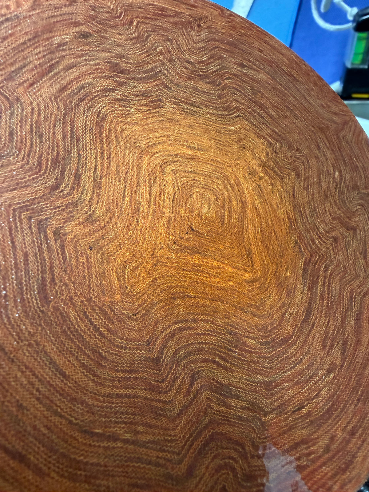 Westinghouse “Crushed” Butterscotch Linen Round 5”x.48”