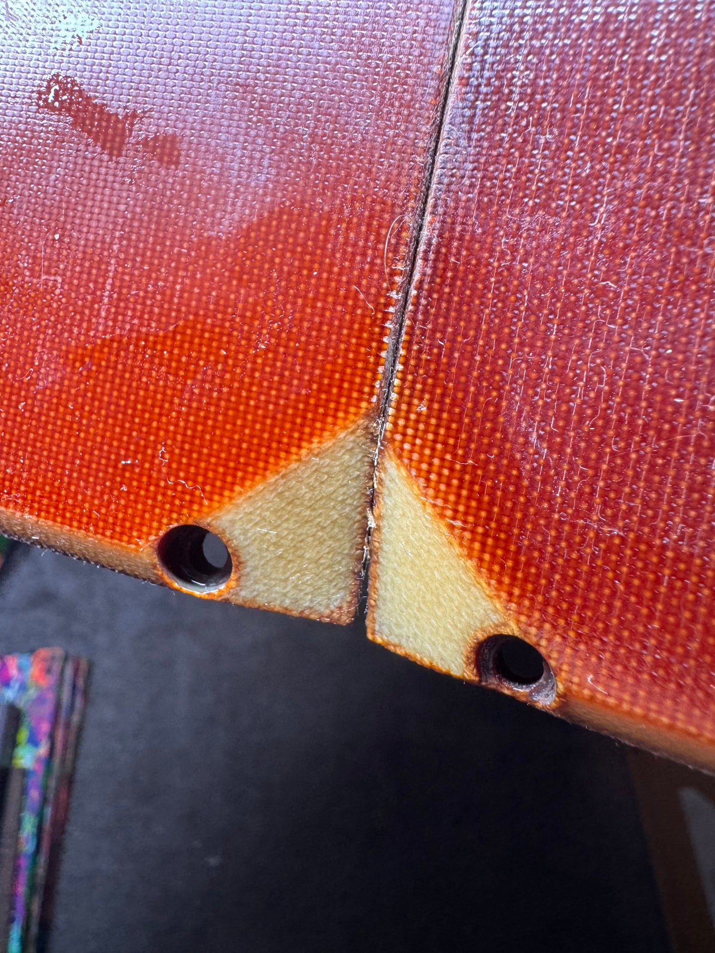 Vintage Butterscotch Fiberglass Slab (2 Options) 11 3/8”x2 1/4”x1/4”