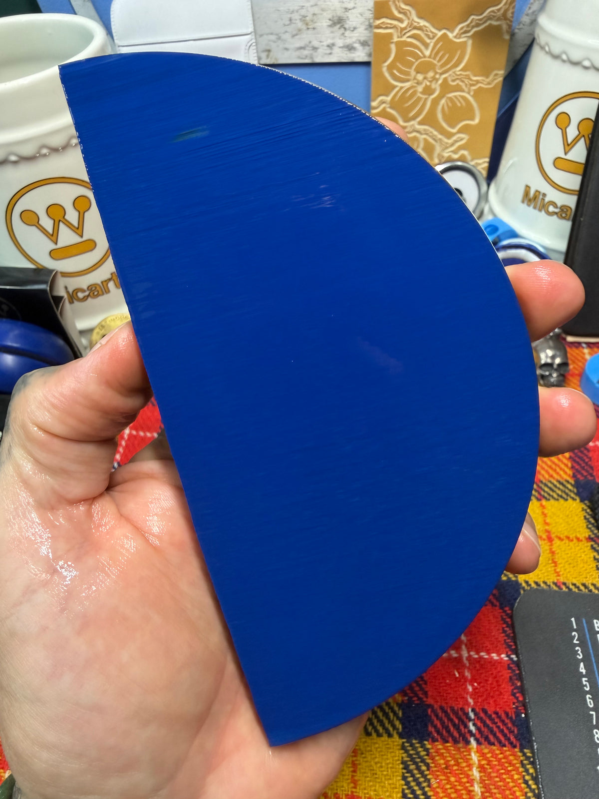 Antique Royal Blue Bakelite Block (Different Sizes)