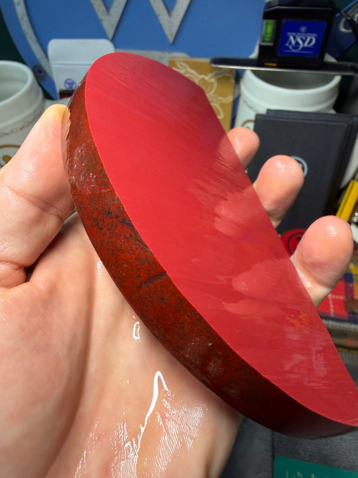 Antique Red Bakelite Block (Different Sizes)