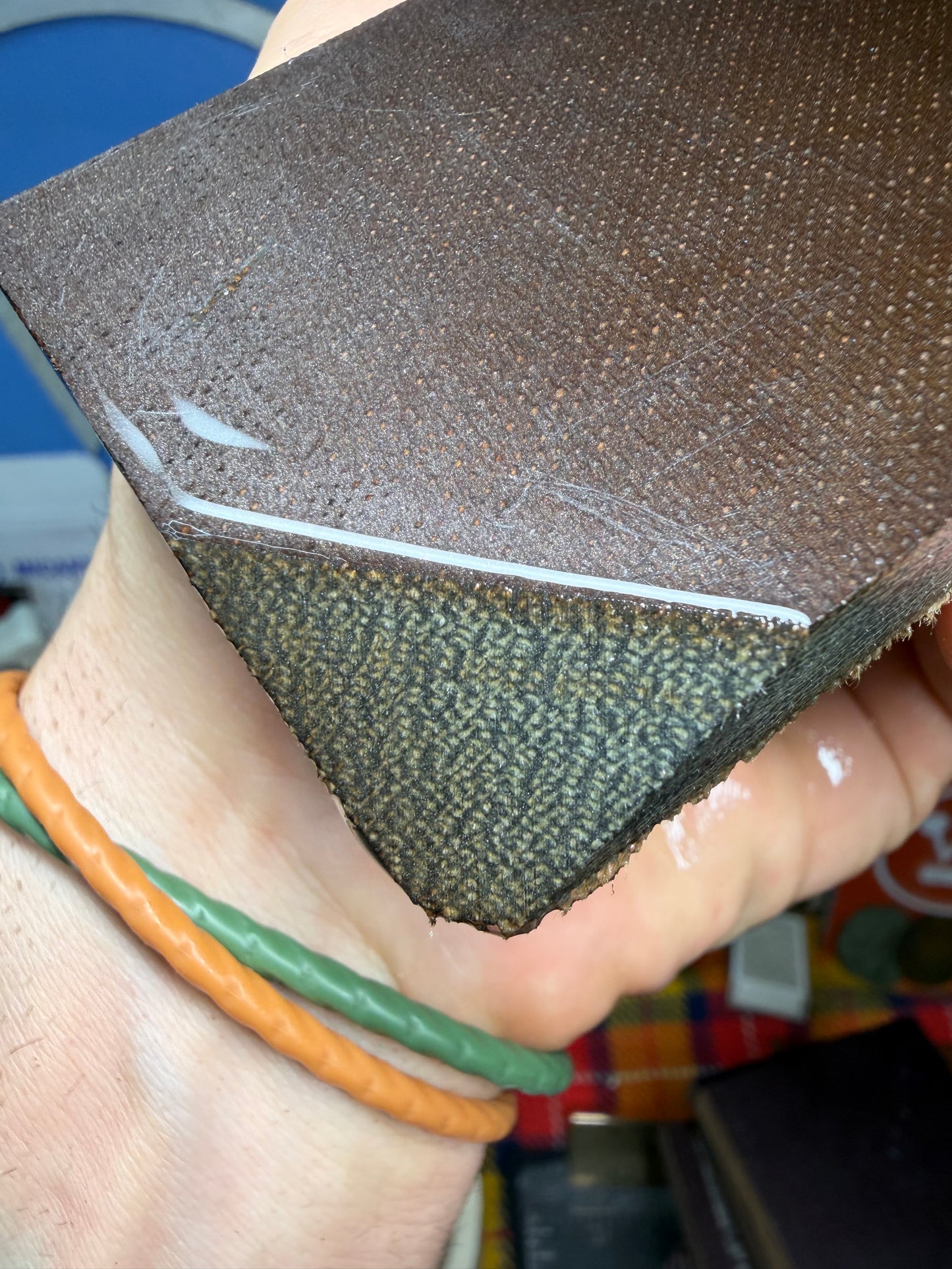 Vintage Westinghouse OD Green Canvas Slab 9 3/4”x1 1/2”x1/2”