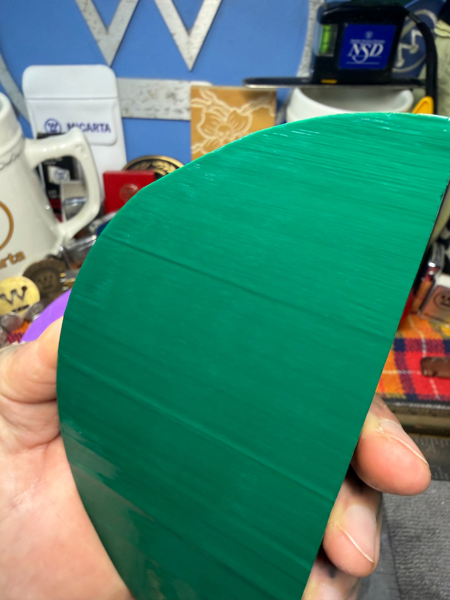 Antique Hunter Green Bakelite Block (Different Sizes)