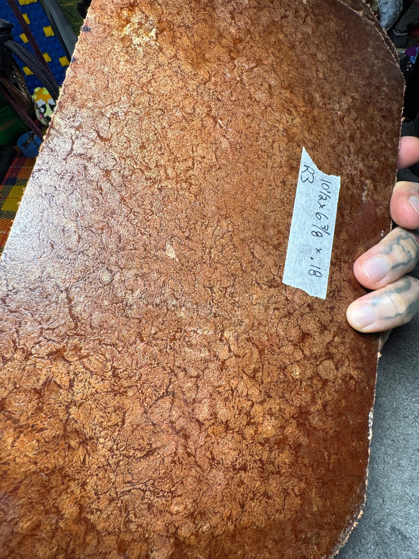 Vintage Red Rag Micarta R3 10 1/2” x 6 3/8” x .18”