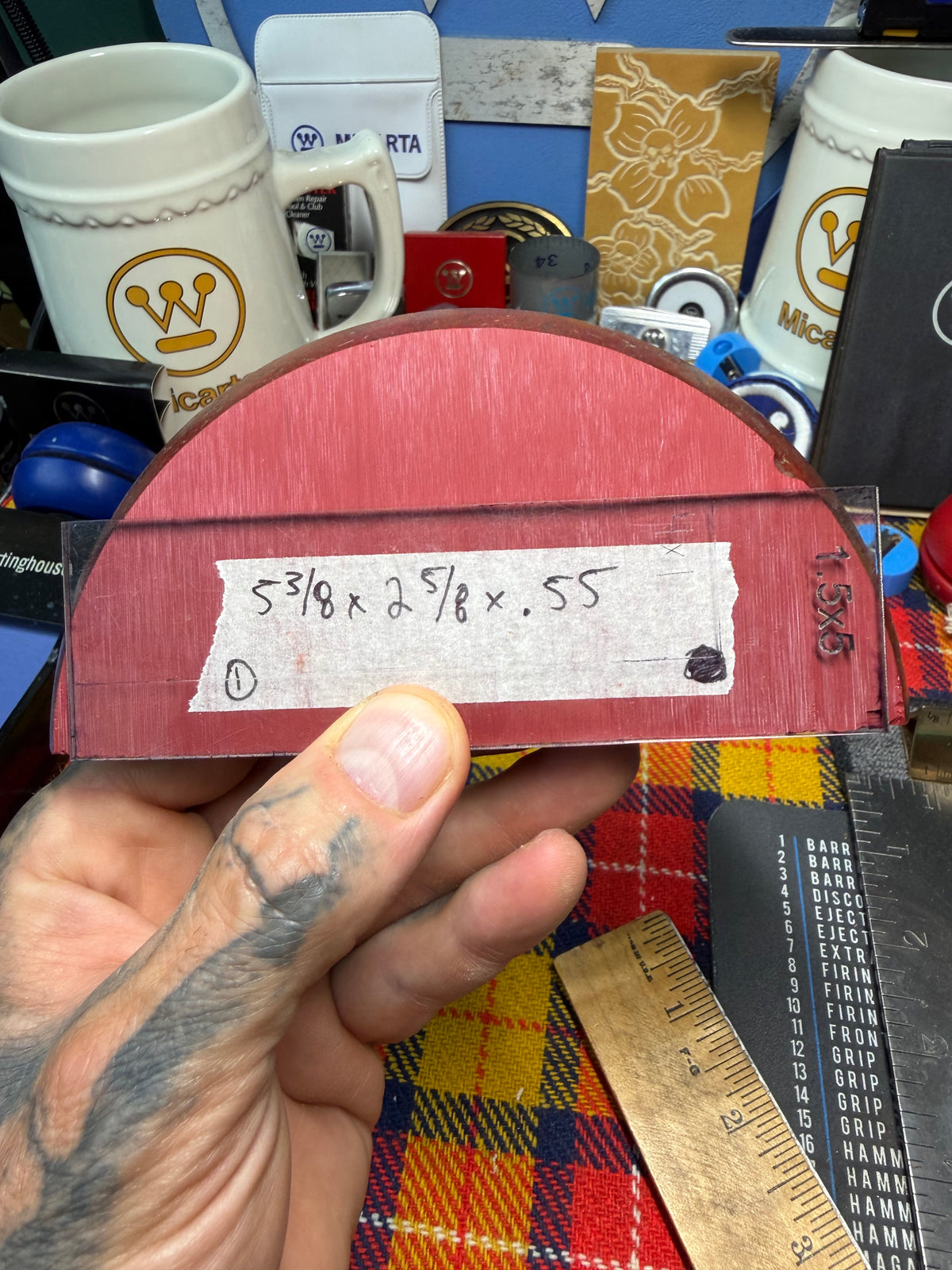 Antique Red Bakelite Block (Different Sizes)